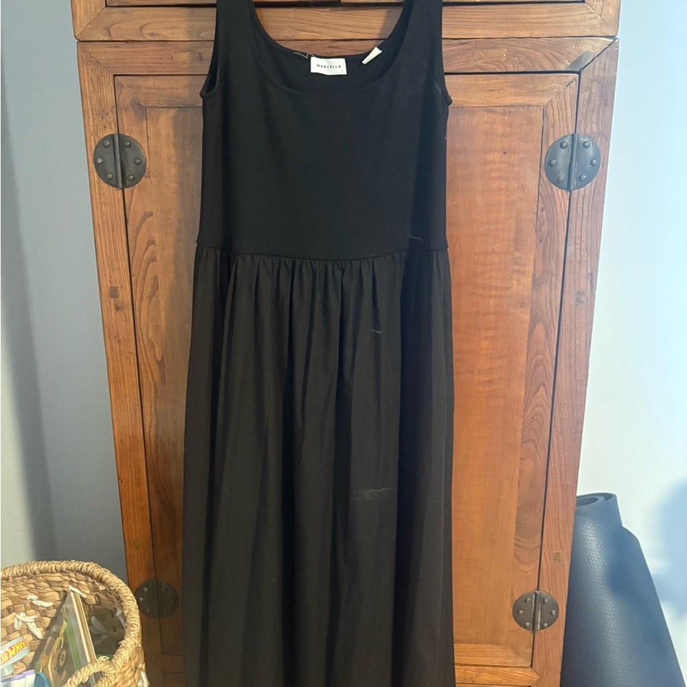 MARCELLA Classic Black Tank Dress